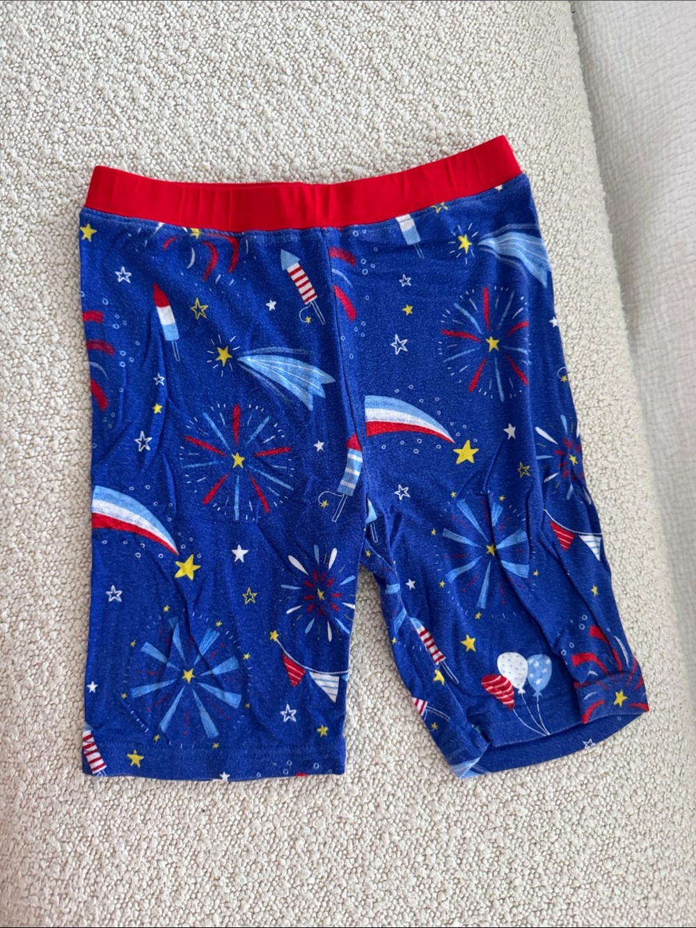 Little Sleepies Blue Red Patriotic Fireworks Pajama Set - Picture 2 of 5